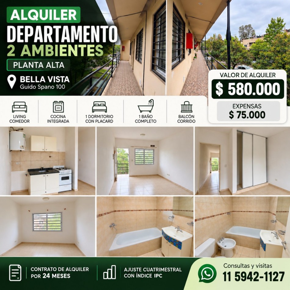 alquiler departamento bella vista San Miguel 